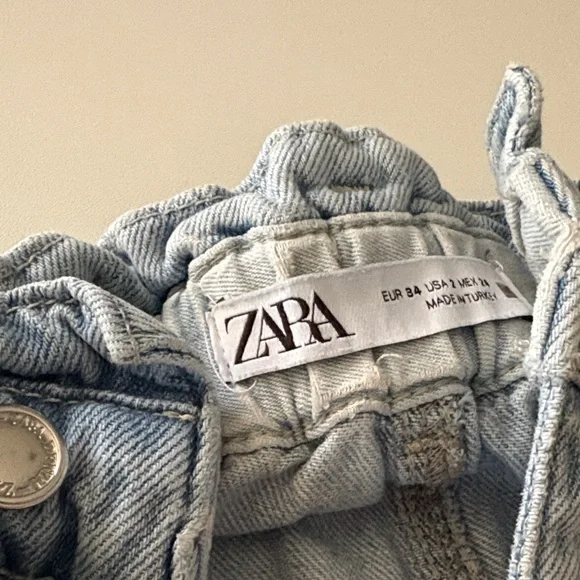 Zara Light Blue High Rise Jeans - Picture 2 of 3